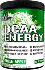 EVL Bcaas Amino Acids Powder - BCAA Energy Pre Workout Powder for Muscle Recovery Lean Growth and Endurance - Rehydrating Post Workout Recovery Drink with Natural Caffeine - Pink Lemonade
