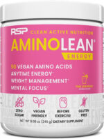 RSP NUTRITION Aminolean Pre Workout Powder, Amino Energy & Weight Management with Vegan BCAA Amino Acids, Natural Caffeine, Preworkout Boost for Men & Women, 30 Serv