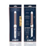 Conair Double Ceramic 1-Inch Curling Wand, Straight Wand Produces Flawless Waves