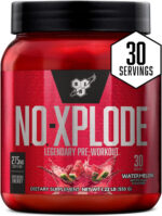 BSN N.O.-XPLODE Pre Workout Powder, Energy Supplement for Men and Women with Creatine and Beta-Alanine, Flavor: Fruit Punch, 30 Servings