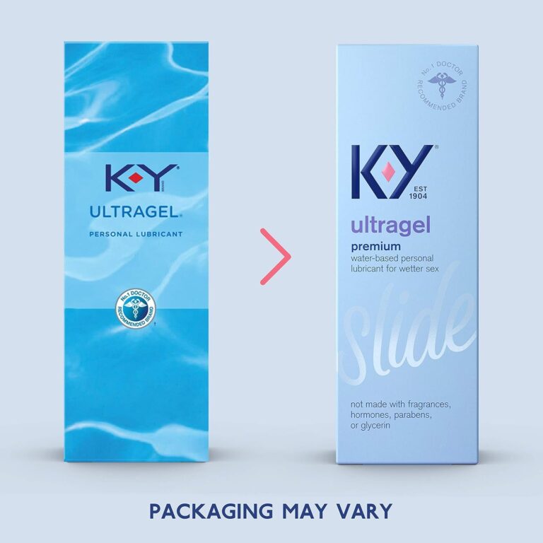 K-Y Ultragel Lube, Personal Lubricant, Water-Based Formula, Safe to Use with Silicone Toys, for Men, Women and Couples, 4.5 FL OZ (Pack of 2)