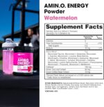 Optimum Nutrition Amino Energy - Pre Workout with Green Tea, BCAA, Amino Acids, Keto Friendly, Green Coffee Extract, Energy Powder - Watermelon, 30 Servings (Packaging May Vary)