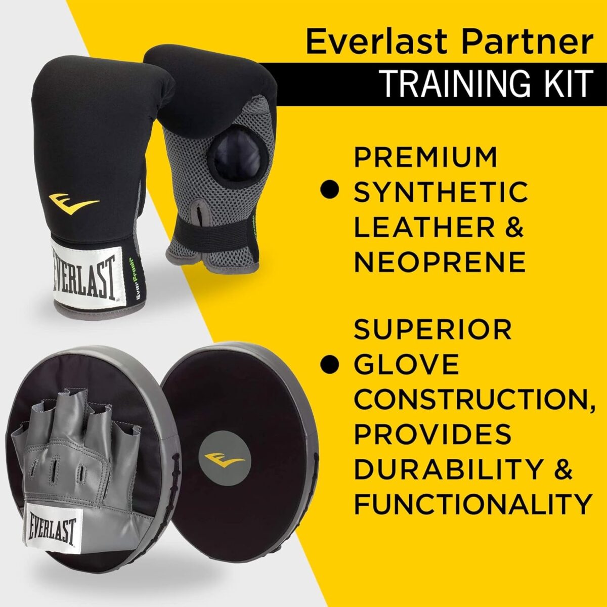 Everlast 3010 Boxing Fitness Kit, Black/Grey