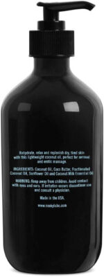 Nooky Massage Oil with Fractionated Coconut Oil for Massaging 16 Ounce (Coconut)