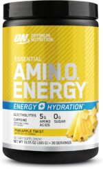 Optimum Nutrition Amino Energy Powder plus Hydration, with BCAA, Electrolytes, and Caffeine, Tangerine Wave, 30 Servings (Packaging May Vary)