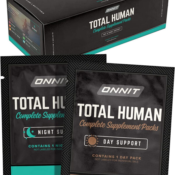 ONNIT Total Human Day and Night Vitamin Packs for Men and Women,Capsule, 30-Day Supply - Adult Multivitamin