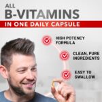 Divine Bounty Super B Complex Vitamins - All B Vitamins Including B12, B1, B2, B3, B5, B6, B7, B9, Folic Acid - Vitamin B Supplement - Support Healthy Energy Metabolism - 90 Vegetarian Capsules