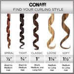 INFINITIPRO by CONAIR Rose Gold Titanium 1 1/2-Inch Curling Iron, 1 ½ Inch Barrel Produces Soft Waves – for Use on Medium and Long Hair