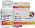 Vh Essentials Probiotics with Prebiotics and Cranberry Feminine Health Supplement - 60 Capsules