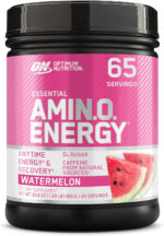 Optimum Nutrition Amino Energy - Pre Workout with Green Tea, BCAA, Amino Acids, Keto Friendly, Green Coffee Extract, Energy Powder - Watermelon, 30 Servings (Packaging May Vary)