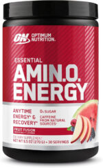 Optimum Nutrition Amino Energy - Pre Workout with Green Tea, BCAA, Amino Acids, Keto Friendly, Green Coffee Extract, Energy Powder - Watermelon, 30 Servings (Packaging May Vary)