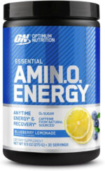 Optimum Nutrition Amino Energy - Pre Workout with Green Tea, BCAA, Amino Acids, Keto Friendly, Green Coffee Extract, Energy Powder - Watermelon, 30 Servings (Packaging May Vary)