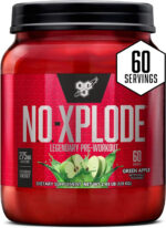 BSN N.O.-XPLODE Pre Workout Powder, Energy Supplement for Men and Women with Creatine and Beta-Alanine, Flavor: Fruit Punch, 30 Servings