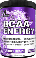 EVL Bcaas Amino Acids Powder - BCAA Energy Pre Workout Powder for Muscle Recovery Lean Growth and Endurance - Rehydrating Post Workout Recovery Drink with Natural Caffeine - Pink Lemonade
