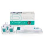 Derma Roller Microneedle 6 Piece Kit [DERMAROLL by Prosper Beauty] Face Roller with 4 Replaceable Heads Exfoliation Microdermabrasion Micro Derma Skin Care Tool Dermaplaning Microneedling