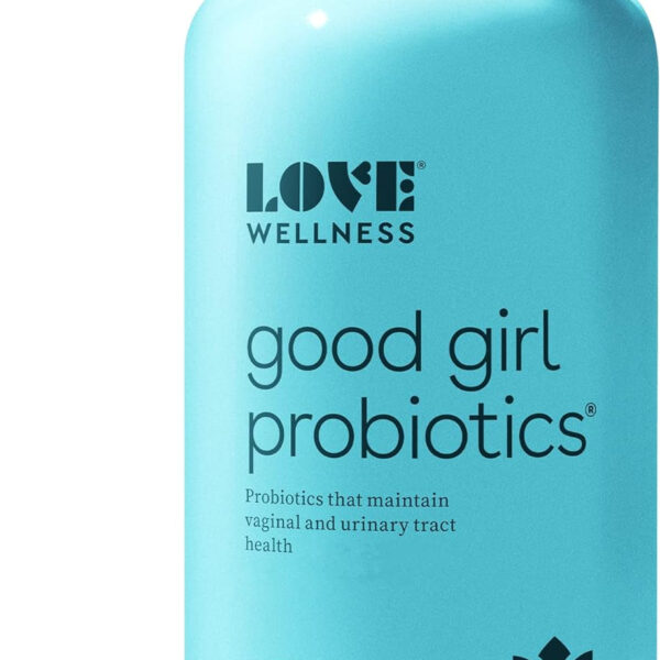 Love Wellness Vaginal Probiotics for Women, Good Girl Probiotics | Ph Balance Supplement for Feminine Health with Prebiotics | Urinary Tract Health for Vaginal Odor & Flora | 60 Count (Pack of 1)