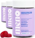 MENO Gummies for Menopause, 30 Servings (Pack of 1) - Hormone-Free Menopause Supplements for Women with Black Cohosh & Ashwagandha KSM-66 - Helps Alleviate Hot Flashes, Night Sweats, & Mood Swings