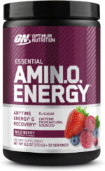 Optimum Nutrition Amino Energy - Pre Workout with Green Tea, BCAA, Amino Acids, Keto Friendly, Green Coffee Extract, Energy Powder - Watermelon, 30 Servings (Packaging May Vary)