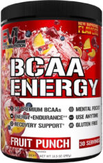 EVL Bcaas Amino Acids Powder - BCAA Energy Pre Workout Powder for Muscle Recovery Lean Growth and Endurance - Rehydrating Post Workout Recovery Drink with Natural Caffeine - Pink Lemonade