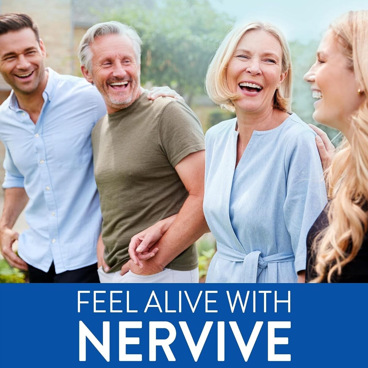 Nervive Nerve Health, with Alpha Lipoic Acid, to Fortify Nerve Health and Support Healthy Nerve Function in Fingers, Hands, Toes, & Feet*, ALA, Vitamins B12, B6, & B1, 30 Ct (Packaging May Vary)