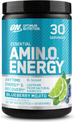 Optimum Nutrition Amino Energy - Pre Workout with Green Tea, BCAA, Amino Acids, Keto Friendly, Green Coffee Extract, Energy Powder - Watermelon, 30 Servings (Packaging May Vary)