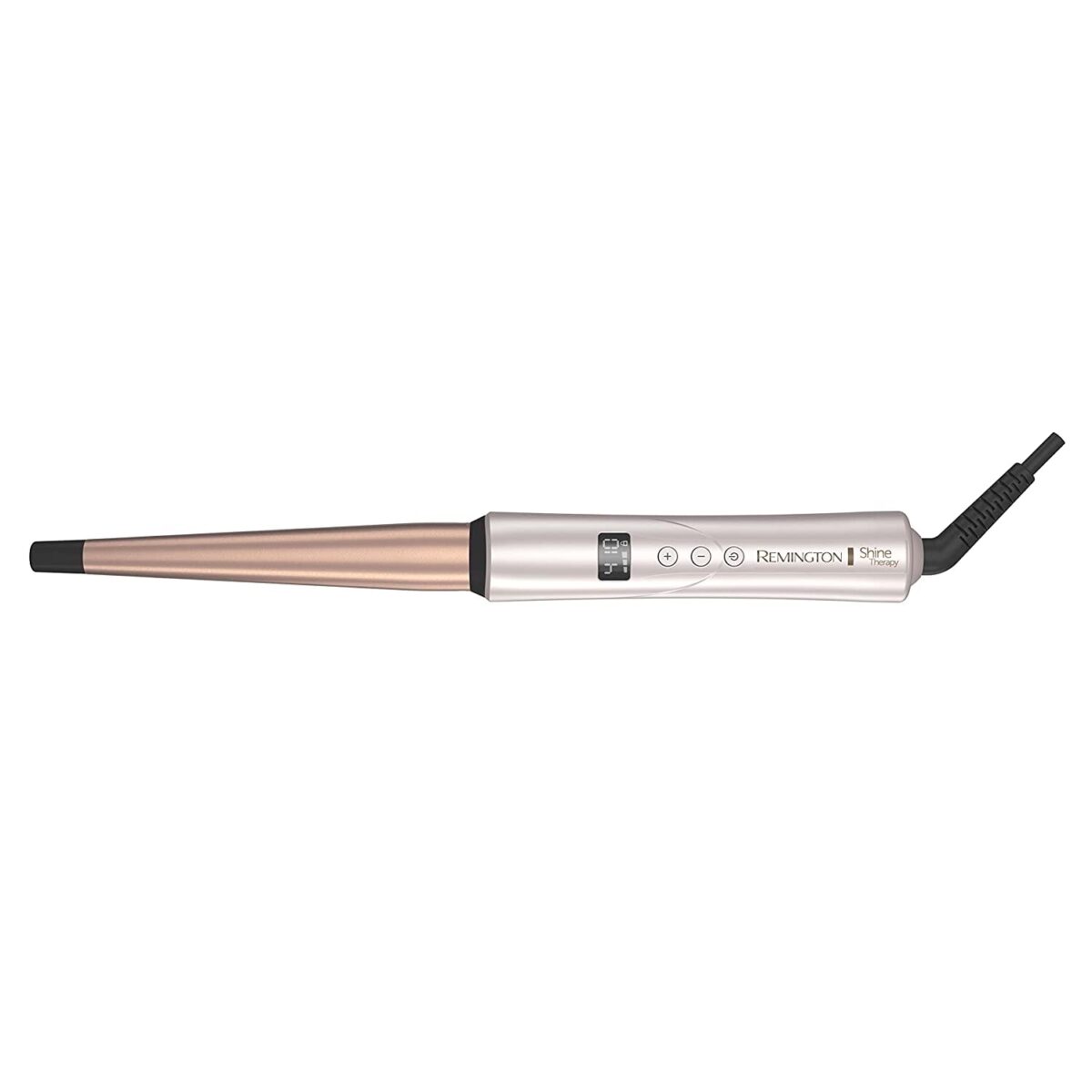 Remington Shine Therapy Argan Oil & Keratin Infused ½-1 Inch Tapered Curling Wand for Natural Curls, Includes Heat Glove