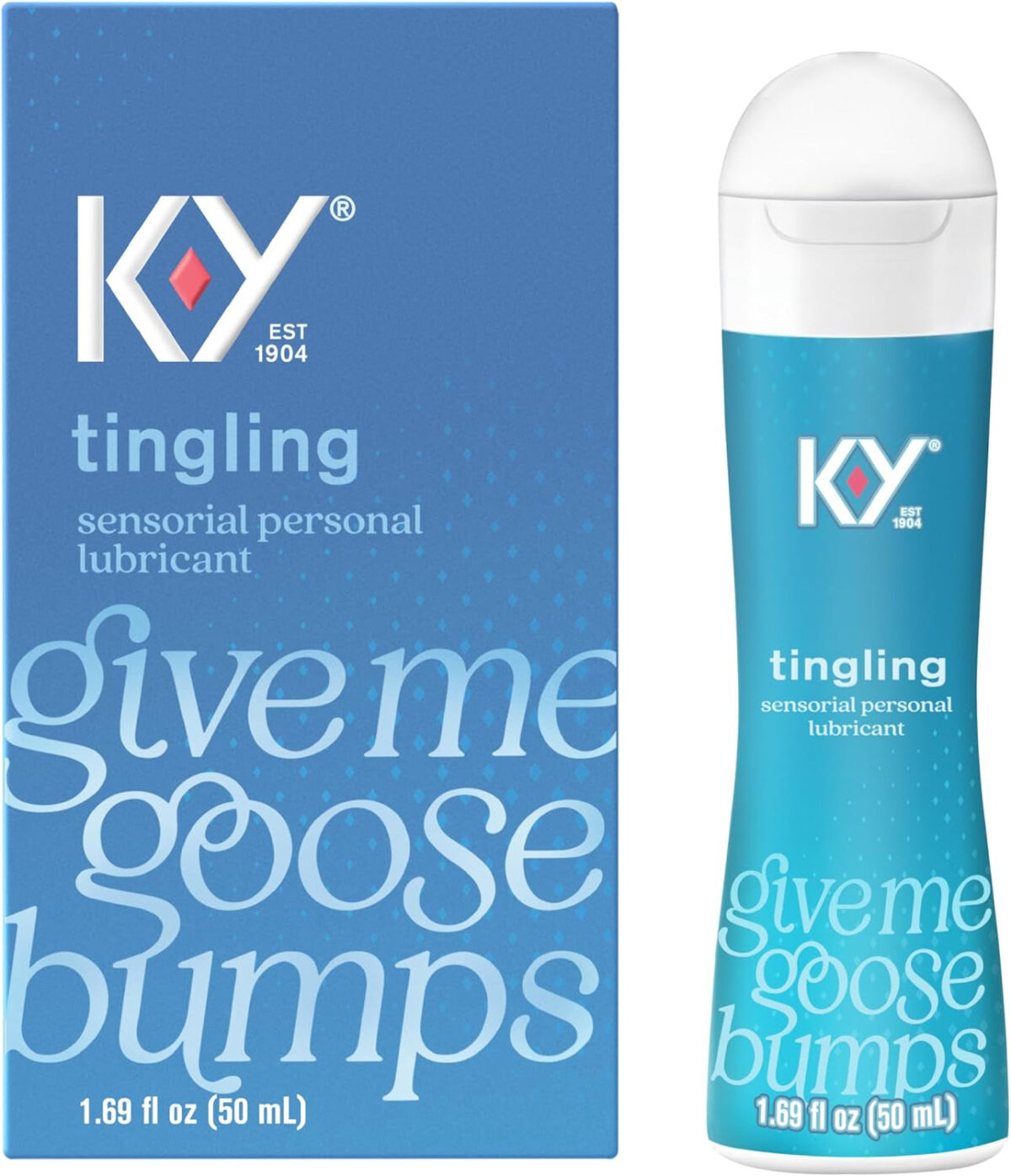 K-Y Tingling Water Based Lube, Sensorial Personal Lubricant, 1.69 Fl Oz