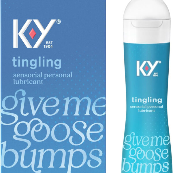 K-Y Tingling Water Based Lube, Sensorial Personal Lubricant, 1.69 Fl Oz