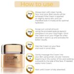 GLO24K Moisturizing Day Cream with 24K Gold, Hyaluronic Acid, Collagen, and Vitamins. for Optimal Hydration!