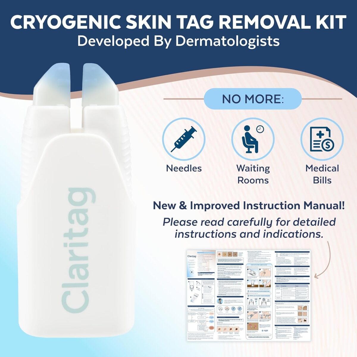 Advanced Skin Tag Remover - Fda-Cleared Device - Only for Skin Tag Removal - Works in 7-14 Days - up to 10 Treatment Cycles - Cryogenic Freeze-Off Kit