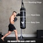 Elite Sports Adults Punching Bag Set 4Ft Boxing Bag 12Oz Gloves for Boxing, MMA, Kickboxing, Home Gym, Martial Art (Unfilled)