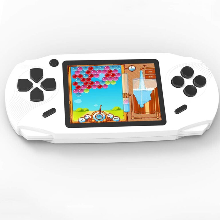 16 Bit Handheld Games for Kids Adults 3.0'' Large Screen Preloaded 100 HD Classic Retro Video Games USB Rechargeable Seniors Electronic Game Player Birthday Xmas Present (White)