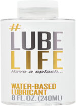 Lube Life Water-Based Personal Lubricant, Lube for Men, Women and Couples, Non-Staining, 8 Fl Oz