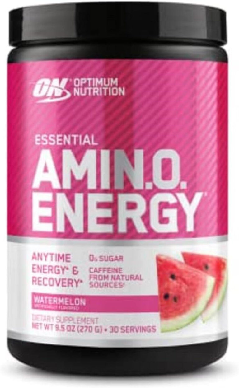 Optimum Nutrition Amino Energy - Pre Workout with Green Tea, BCAA, Amino Acids, Keto Friendly, Green Coffee Extract, Energy Powder - Watermelon, 30 Servings (Packaging May Vary)