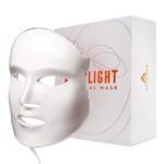 FDA Cleared LED Facial Skin Care Mask MOONLIGHT PRO 7 Color Treatment Photon Mask (White)