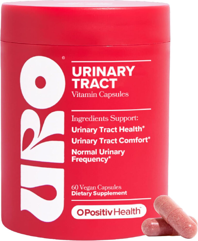 O Positiv URO Urinary Tract Health Supplement for Women, 60 Count (Pack of 1) - Urinary Support Vitamins with Pacran Complete Cranberry Extract, D-Mannose, & Vitamin C - Vegan & Gluten-Free