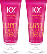 Personal Lubricant, K-Y Warming Liquid Personal Lube , 2.5 Oz. (Pack of 2) Sex Lube for Women, Men & Couples. HSA Eligible