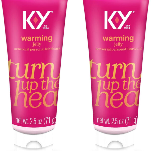 Personal Lubricant, K-Y Warming Liquid Personal Lube , 2.5 Oz. (Pack of 2) Sex Lube for Women, Men & Couples. HSA Eligible