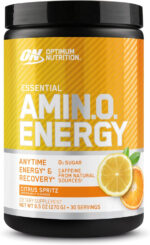 Optimum Nutrition Amino Energy - Pre Workout with Green Tea, BCAA, Amino Acids, Keto Friendly, Green Coffee Extract, Energy Powder - Watermelon, 30 Servings (Packaging May Vary)