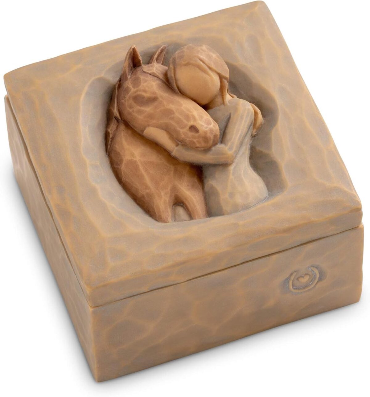 Willow Tree Friendship Keepsake Box, Forever True, Forever Friends, Holds Jewelry and Treasures, Carving of Best Friends or Sisters, Sculpted Hand-Painted Keepsake Box