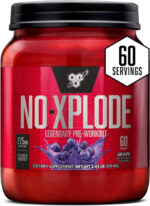 BSN N.O.-XPLODE Pre Workout Powder, Energy Supplement for Men and Women with Creatine and Beta-Alanine, Flavor: Fruit Punch, 30 Servings