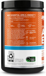 Optimum Nutrition Amino Energy Powder plus Hydration, with BCAA, Electrolytes, and Caffeine, Tangerine Wave, 30 Servings (Packaging May Vary)