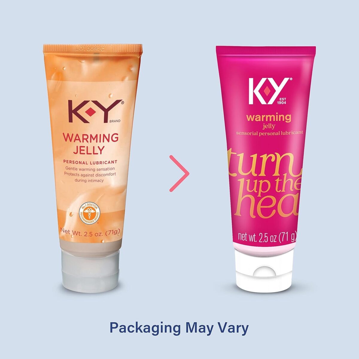 Personal Lubricant, K-Y Warming Liquid Personal Lube , 2.5 Oz. (Pack of 2) Sex Lube for Women, Men & Couples. HSA Eligible