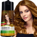 Herbishh Hair Color Shampoo for Gray Coverage - Enriched Formula with Conditioner - Long Lasting & DIY (DARK BROWN)