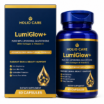 Holio Care LumiGlow+ liposomal glutathione capsules with collagen and vitamin C for skin brightening, 60 capsules