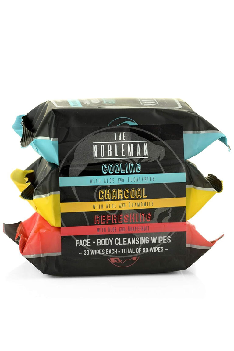 Men'S Assorted Cleansing Wipes- Cooling/Charcoal/Refreshing - 3 Pack (90Ct)