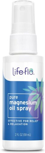 Life-Flo Pure Magnesium Oil for Feet and Body - 100% Pure Magnesium Spray from the Ancient Zechstein Seabed - Magnesium Oil Spray for Feet, Relaxing & Rejuvenating Muscles & Joints - 8 Oz