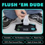 DUDE Wipes Flushable Wipes - 1 Pack, 48 Wipes - Mint Chill Extra-Large Wet Wipes with Eucalyptus & Tea Tree Oil - Sewer and Septic Safe