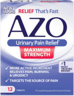 Azo Urinary Pain Relief Max Strength 12 Count Tablets