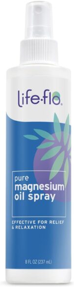 Life-Flo Pure Magnesium Oil for Feet and Body - 100% Pure Magnesium Spray from the Ancient Zechstein Seabed - Magnesium Oil Spray for Feet, Relaxing & Rejuvenating Muscles & Joints - 8 Oz